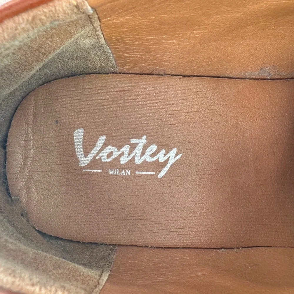 Vostey Men's Leather Oxford Derby Shoes